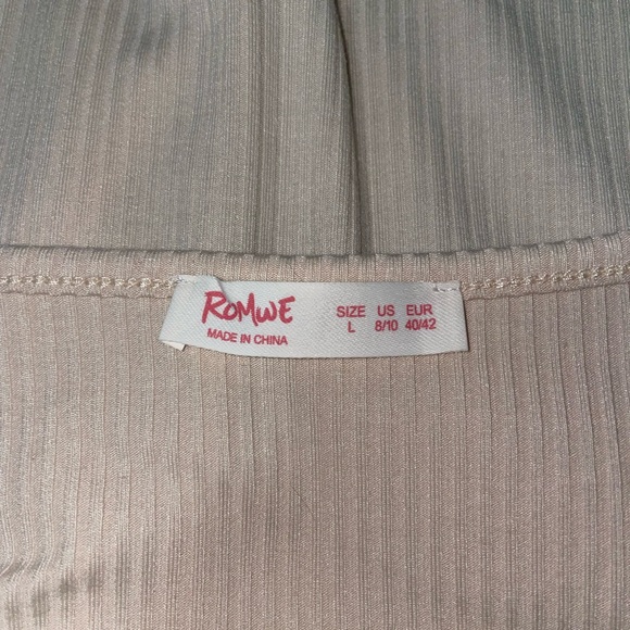 Brown and cream long sleeve from ROMWE - Picture 6 of 6